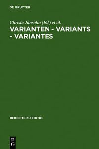 Cover image for Varianten - Variants - Variantes