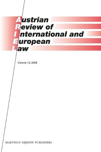 Cover image for Austrian Review of International and European Law, Volume 13 (2008)