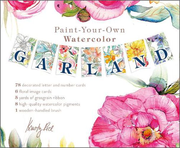 Cover image for Paint-Your-Own Watercolor Garland: Illustrations by Kristy Rice