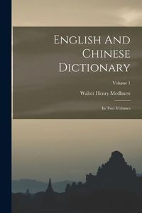 Cover image for English And Chinese Dictionary