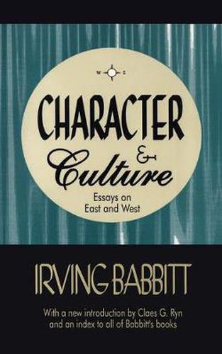 Cover image for Character & Culture: Essays on East and West