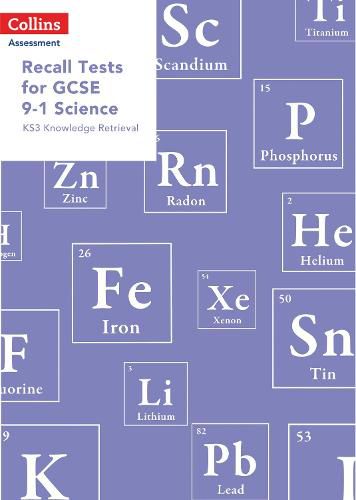 Cover image for Recall Tests for GCSE 9-1 Science: KS3 Knowledge Retrieval