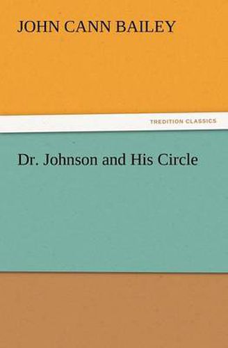 Cover image for Dr. Johnson and His Circle