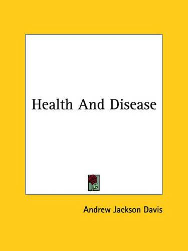 Cover image for Health and Disease
