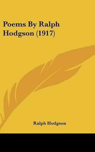 Cover image for Poems by Ralph Hodgson (1917)