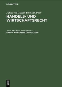 Cover image for Allgemeine Grundlagen