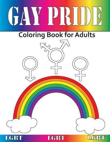 Cover image for Gay Pride: Coloring Book for Adults