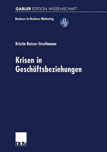 Cover image for Krisen in Geschaftsbeziehungen