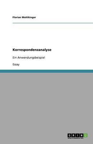 Cover image for Korrespondenzanalyse: Ein Anwendungsbeispiel