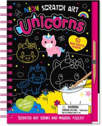 Cover image for Neon Scratch Art Unicorns