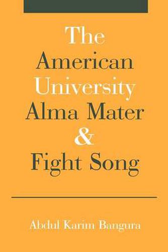 Cover image for The American University Alma Mater