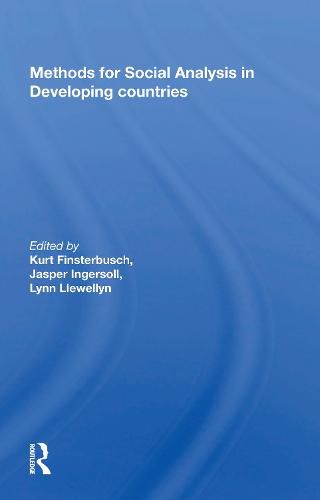 Cover image for Methods for Social Analysis in Developing Countries