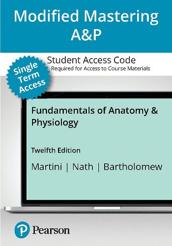 Cover image for Mastering A&P with Pearson eText (up to 18-weeks) Access Code for Fundamentals of Anatomy and Physiology