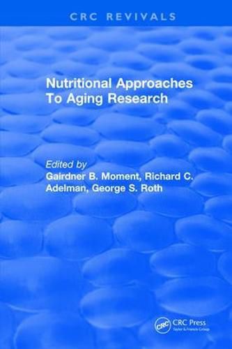 Cover image for Nutritional Approaches to Aging Research