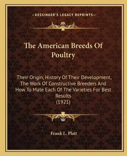 Cover image for The American Breeds Of Poultry