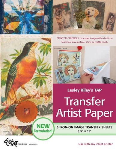 Cover image for Lesley Riley's TAP Transfer Artist Paper, 5 Sheet Pack