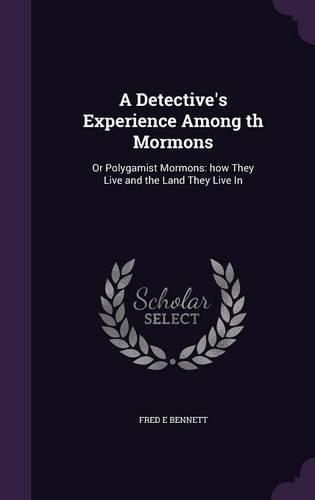 Cover image for A Detective's Experience Among Th Mormons: Or Polygamist Mormons: How They Live and the Land They Live in