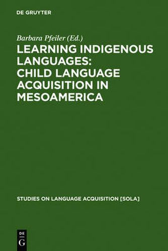 Cover image for Learning Indigenous Languages: Child Language Acquisition in Mesoamerica