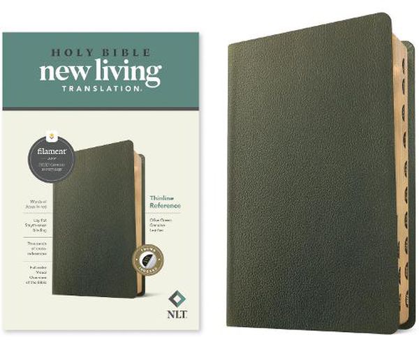 Cover image for NLT Thinline Reference Bible, Filament Edition, Green