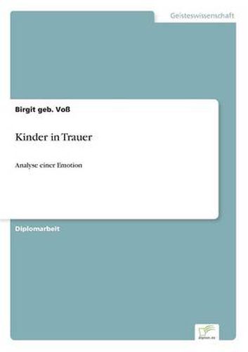 Cover image for Kinder in Trauer: Analyse einer Emotion