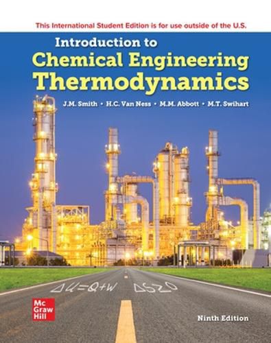 Cover image for ISE Introduction to Chemical Engineering Thermodynamics