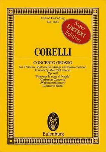 Cover image for Concerto Grosso Op. 6 N.8 Sol M