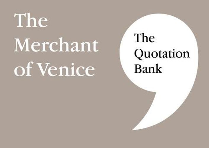 Cover image for The Quotation Bank: The Merchant of Venice GCSE Revision and Study Guide for English Literature 9-1