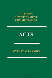 Cover image for Acts: Black's New Testament Commentaries Series