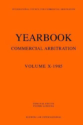 Cover image for Yearbook Commercial Arbitration, 1985