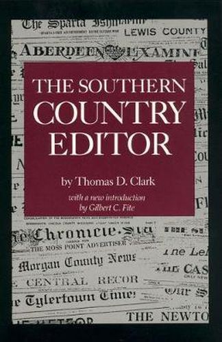 Cover image for The Southern Country Editor