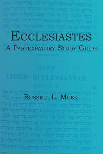 Cover image for Ecclesiastes: A Participatory Study Guide