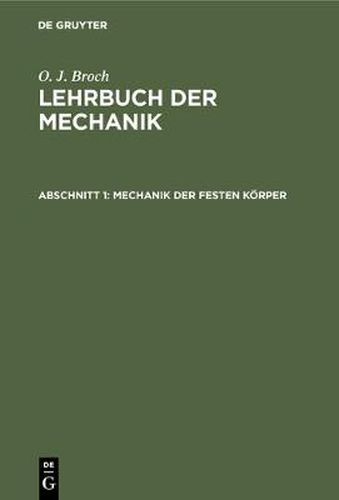 Cover image for Mechanik der festen Koerper