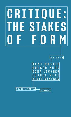 Cover image for Critique - The Stakes of Form