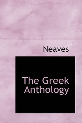 Cover image for The Greek Anthology