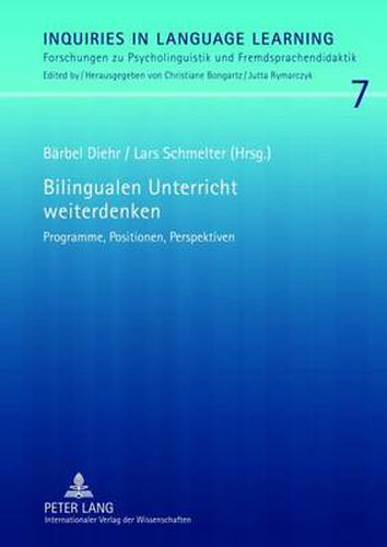 Cover image for Bilingualen Unterricht Weiterdenken: Programme, Positionen, Perspektiven