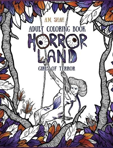 Cover image for Adult Coloring Book: Horror Land Girls of Terror (Book 2)