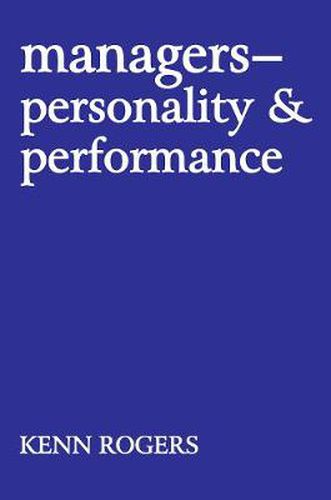 Cover image for Managers: Personality and Performance