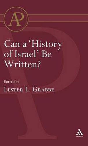 Cover image for Can a 'History of Israel' Be Written?