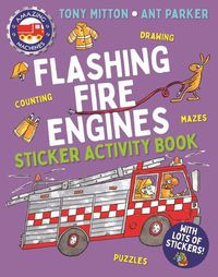 Cover image for Amazing Machines Flashing Fire Engines Sticker Activity Book