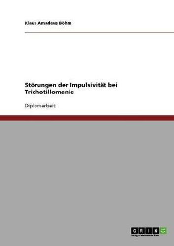 Cover image for Stoerungen der Impulsivitat bei Trichotillomanie