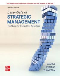 Cover image for ISE Essentials of Strategic Management: The Quest for Competitive Advantage