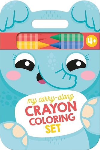 Cover image for My Carry-Along Crayon Coloring Set: Elephant & Friends (Ages 4+)