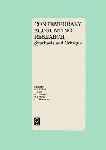 Contemporary Accounting Research: Synthesis and Critique