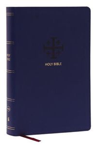 Cover image for NKJV, End-of-Verse Reference Bible, Personal Size Large Print, Leathersoft, Blue, Red Letter, Thumb Indexed, Comfort Print: Holy Bible, New King James Version