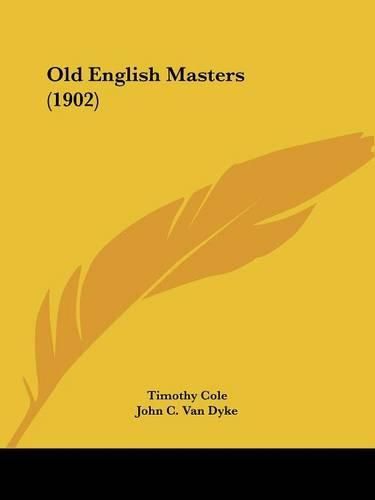 Cover image for Old English Masters (1902)