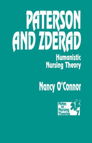 Cover image for Paterson and Zderad: Humanistic Nursing Theory