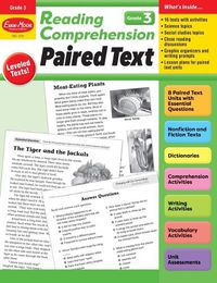 Cover image for Reading Comprehension: Paired Text, Grade 3 Teacher Resource