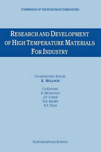 Cover image for Research and Development of High Temperature Materials for Industry