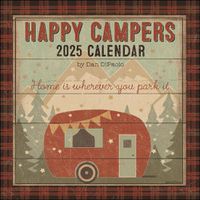 Cover image for Happy Campers 2025 Wall Calendar