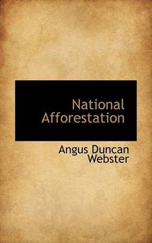 Cover image for National Afforestation